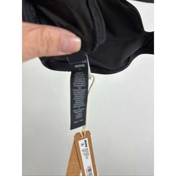 SKIMS NWT Swim Plunge Triangle Top in Onyx Size M - Picture 6 of 7